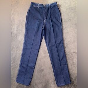 Gitano Vintage NWT Size 14 Dark Wash Basic Marshall Denim Missy Wide Leg Jeans